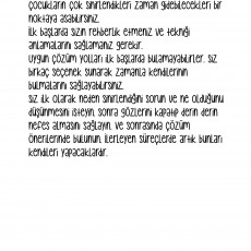 Çocukların Sınırlandırılması ve Duygusal Yönetimi Eğitimi