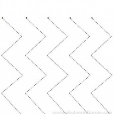 Zigzag Deseni Alıştırma Çizimi