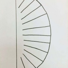 Çizgi Grafik: Yarım Daire Kesit ve Eşit Aralıklı Çizgiler