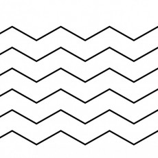 Zigzag Kesim Deseni ve Makas İkonları