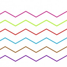 Renkli Zigzag Kesim Şeması: 8 Farklı Renk ve Makarışık Kesim Deseni