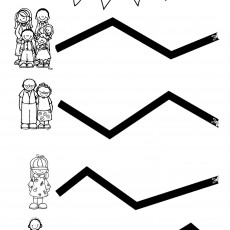 Kesme Çalışması - Çocuklar ve Aile Temalı Kesim Pratikleri