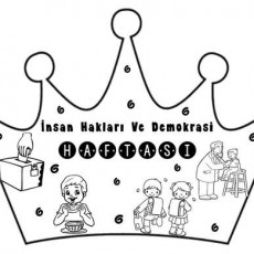 İnsan Hakları ve Demokrasi Haftası Taç Tasarımı