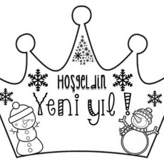 Yeni Yıl Taç Tasarımı (Kış Temalı, Kar Tanesi ve Kardan Adam Figürleri ile)