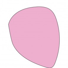 Pembe Renkli Organik Şekil - Geometri Eğitimi