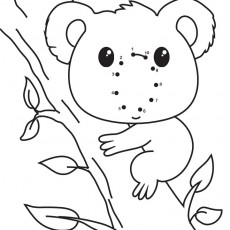 KOALA: Noktaları Birleştir ve Resmi Boya | 1 ile 10 Sayıları