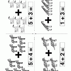 Eğitici Hayvan Matematiği: 5 + 3, 1 + 3, 5 + 4, 4 + 2 Toplama İşlemleri