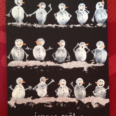 Kış ve Noel Temalı Kar Adamları ile Eğlenceli Sanat Çalışması (12 Adet) - JOEYR NOËL