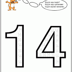 14 - ON DÖRT - Sayılar Çalışma Sayfası