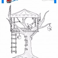 çocuklar-için-Ağaç-Ev-yapılar-binalar-boyama-sayfası-9