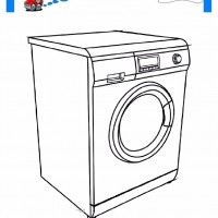 çocuklar-için-Çamaşır-Makinesi-eşyalar-boyama-sayfası-2