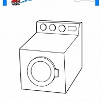çocuklar-için-Çamaşır-Makinesi-eşyalar-boyama-sayfası-4