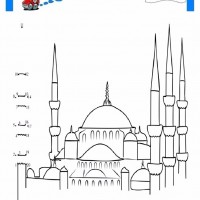 çocuklar-için-Cami-yapılar-binalar-boyama-sayfası-14