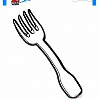 çocuklar-için-Çatal-eşyalar-boyama-sayfası-1