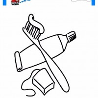 çocuklar-için-Diş-Fırçası-eşyalar-boyama-sayfası-2