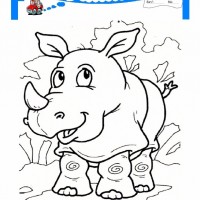 çocuklar-için-hayvan-hayvan-Gergedan-boyama-sayfası-7