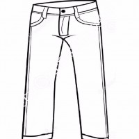 çocuklar-için-Pantolon-kıyafet-giysi-boyama-sayfası-2