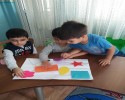 geometrik şeklilerden sanat etkinlği (2)