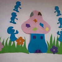 sanat etkınliği ,okuma yazmaçalişması 23 nisan çalişması ,kutlu doğum artık materyal çalişması  (1919)