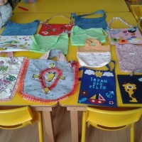 sanat etkınliği ,okuma yazmaçalişması 23 nisan çalişması ,kutlu doğum artık materyal çalişması  (1975)