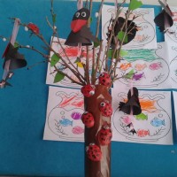 sanat etkınliği ,okuma yazmaçalişması 23 nisan çalişması ,kutlu doğum artık materyal çalişması  (1976)