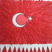 atatürk köşesi ,gelişim dosyası süslemesı .maske kağit işleri,sınıf süsleri ,artık materyal (489)