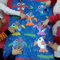 okul öncesinde gelişim dosyası süslemesı , sanat etkinlikleri ,artık materyal çalışması ,kavramlar (732)