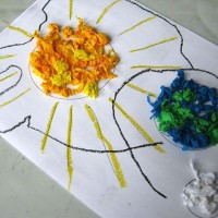 artık materyal ,okuma yazma çalişması ,kağit işleri,sulu boya çalişması (206)