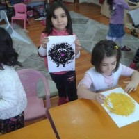 artık materyal ,okuma yazma çalişması ,kağit işleri,sulu boya çalişması (300)