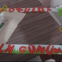 artık materyal ,okuma yazma çalişması ,kağit işleri,sulu boya çalişması (690)