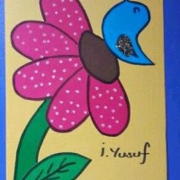 kagit işleri ,artık materyal ,sınıf süsü(1004)