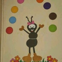 kagit işleri ,artık materyal ,sınıf süsü(1008)