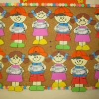 kagit işleri ,artık materyal ,sınıf süsü(1009)