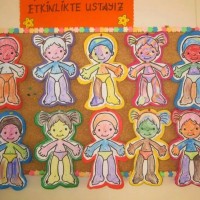 kagit işleri ,artık materyal ,sınıf süsü(1014)