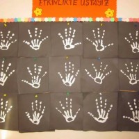 kagit işleri ,artık materyal ,sınıf süsü(1015)