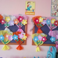 kagit işleri ,artık materyal ,sınıf süsü(1029)