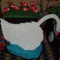 kagit işleri ,artık materyal ,sınıf süsü(1035)