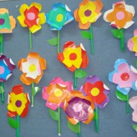 kagit işleri ,artık materyal ,sınıf süsü(1057)