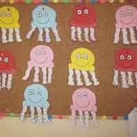 kagit işleri ,artık materyal ,sınıf süsü(1126)