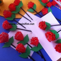 kagit işleri ,artık materyal ,sınıf süsü(1129)