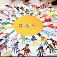 kagit işleri ,artık materyal ,sınıf süsü(1144)