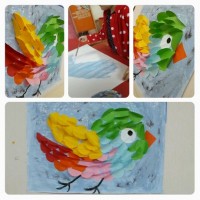 kagit işleri ,artık materyal ,sınıf süsü(1148)