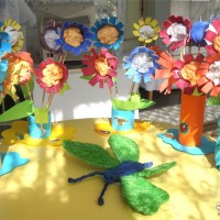 kagit işleri ,artık materyal ,sınıf süsü(1152)