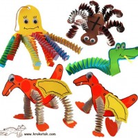 kagit işleri ,artık materyal ,sınıf süsü(1162)