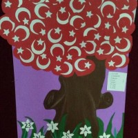 kagit işleri ,artık materyal ,sınıf süsü(1171)