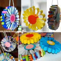 kagit işleri ,artık materyal ,sınıf süsü(1189)