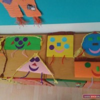 kagit işleri ,artık materyal ,sınıf süsü(1207)