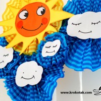 kagit işleri ,artık materyal ,sınıf süsü(1210)