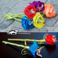 kagit işleri ,artık materyal ,sınıf süsü(1218)