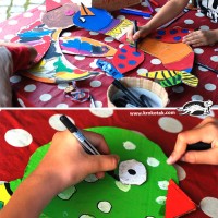 kagit işleri ,artık materyal ,sınıf süsü(1255)